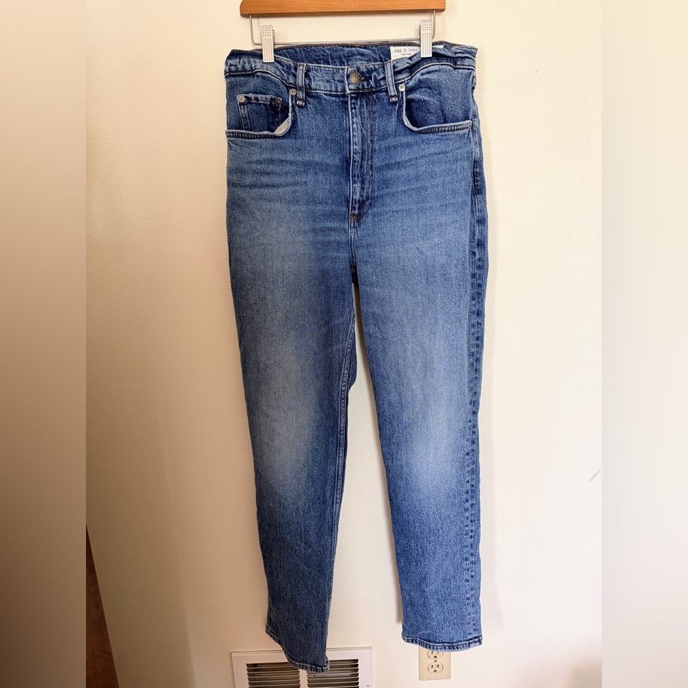 Rag & Bone Wren high rise slim straight, full length size 30.
